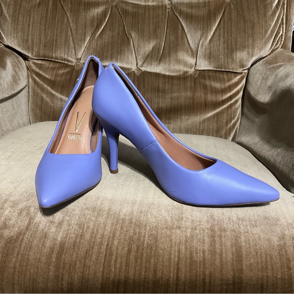 Vizzano hi heel purple Pointed Toe Heels women’s 37 / 8 - Picture 9 of 15